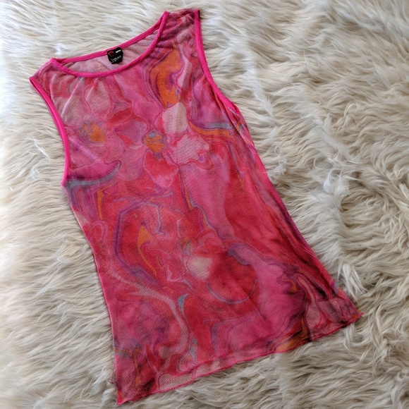 Versace Tops - Versace Sport Multicolored Mesh Tank Top